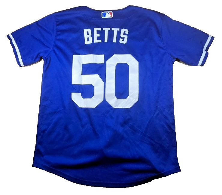Mookie Betts #50 LA Dodgers Nike Jersey MLB Baseball Los Angeles Blue Small