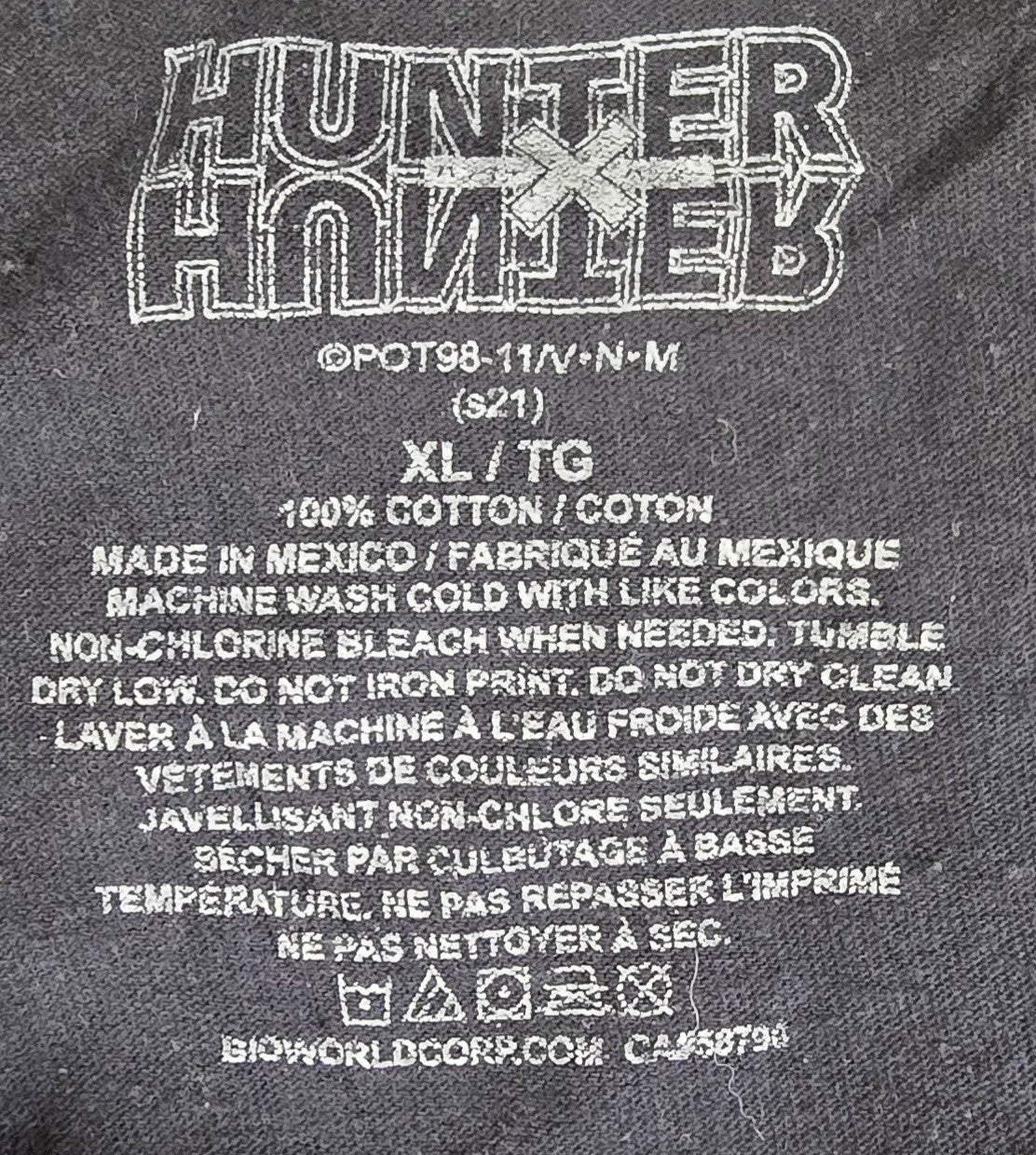 Hunter x Hunter T Shirt XL Black Gon Killua Hisoka Anime Manga Graphic Tee