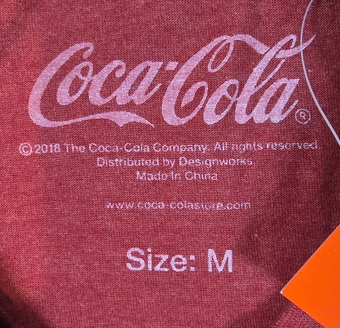 Coca Cola T Shirt Red Retro Logo Graphic Tee Coke Vintage Style New Tags Size Me