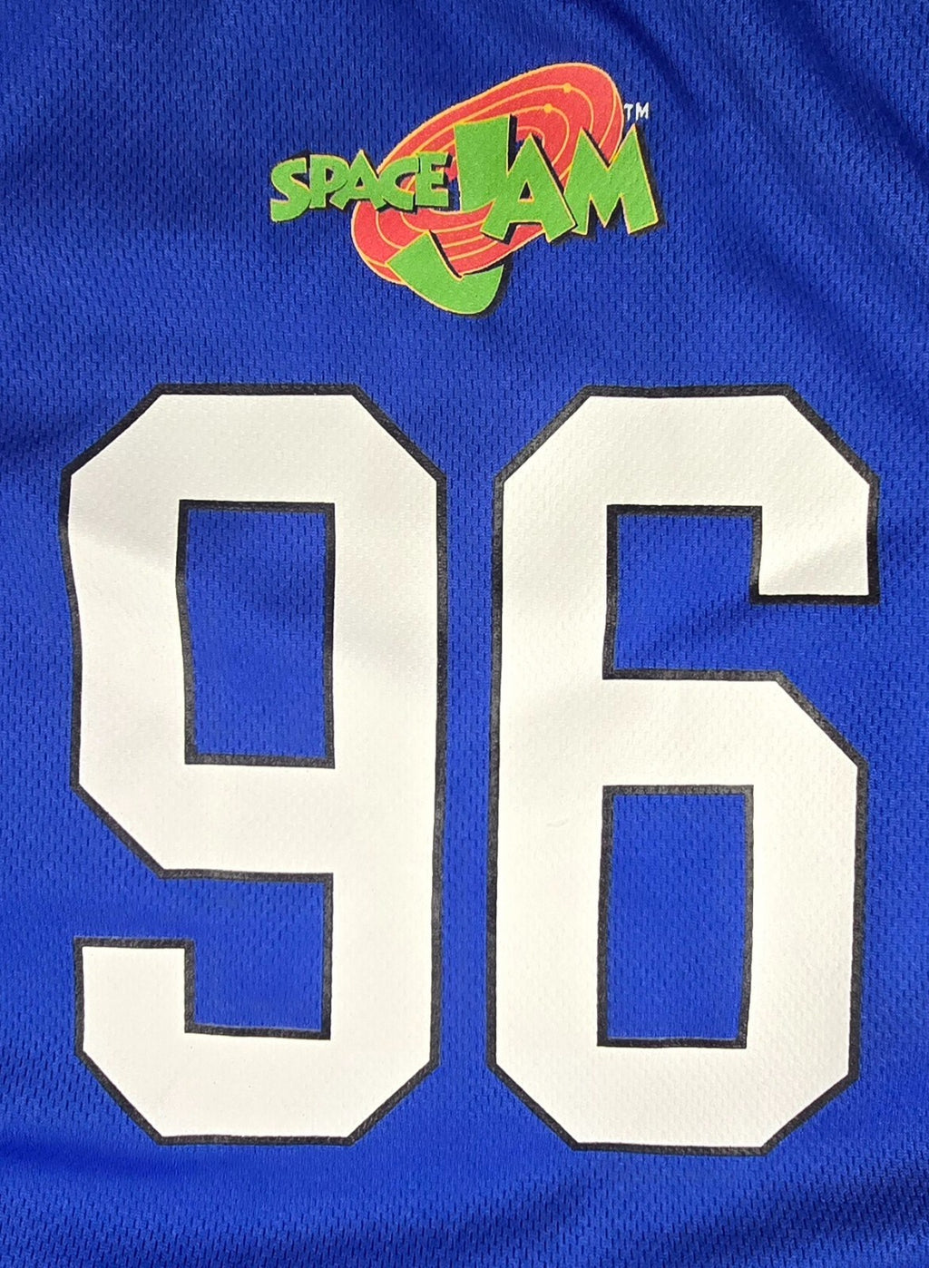 Space Jam Everlast Basketball Jersey Size 16 Bugs Bunny Looney Tunes 96 Blue