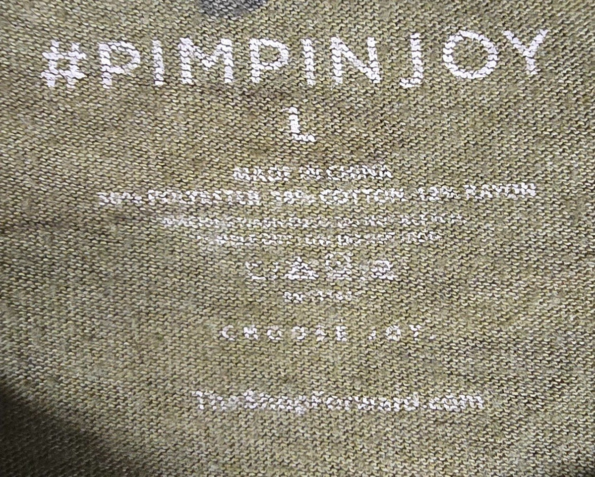 Pimpin Joy T Shirt Large Camo Camouflage Graphic Tee Country Music Lifestyle Shi