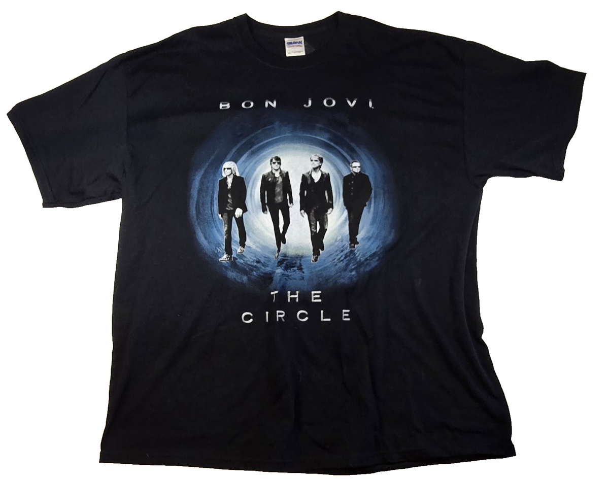 Bon Jovi The Circle  Band T-Shirt. Glidan Label Heavy Cotton. Size 2XL