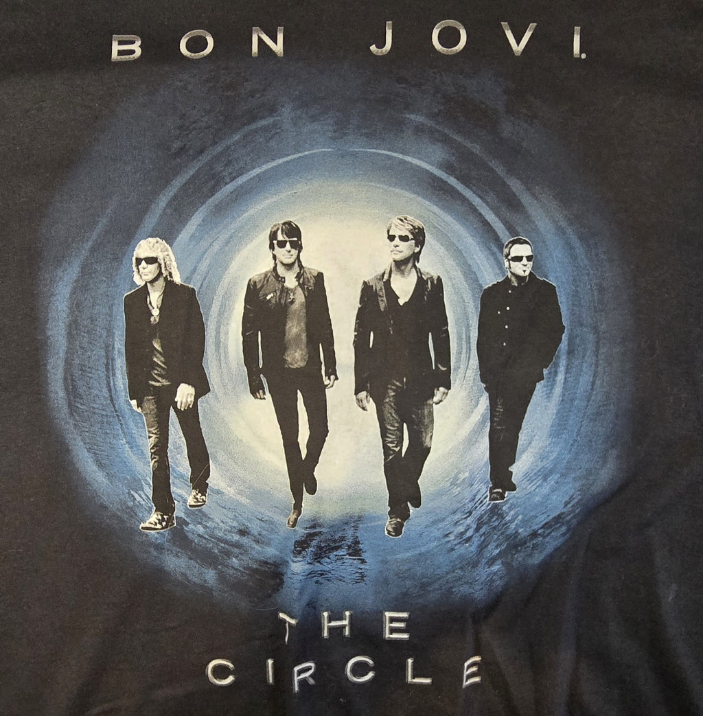 Bon Jovi The Circle  Band T-Shirt. Glidan Label Heavy Cotton. Size 2XL