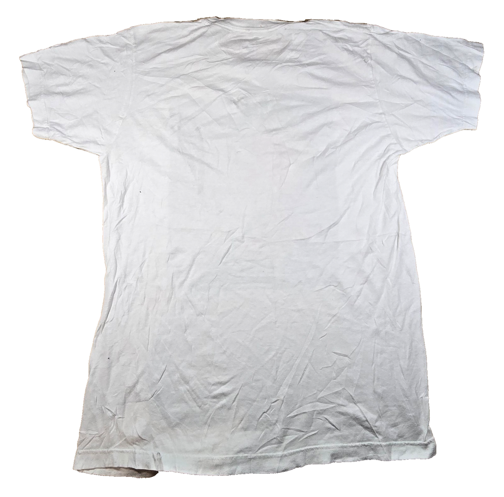 The Thread Shop T Shirt Medium White Woman Roses Floral Portrait Graphic Tee