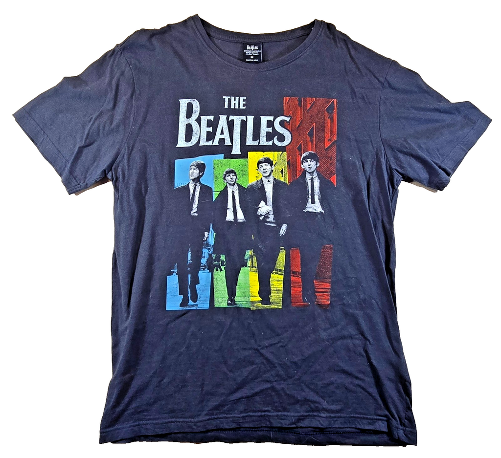 The Beatles T Shirt Medium M Black 2018 Official Licensed Band Music Graphic Tee