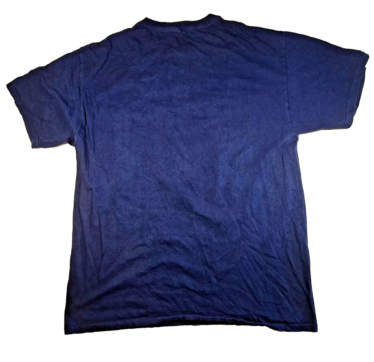 Fruit of the Loom HD Cotton T Shirt Large L Navy Rattlesnake Pocket Graphic Tee