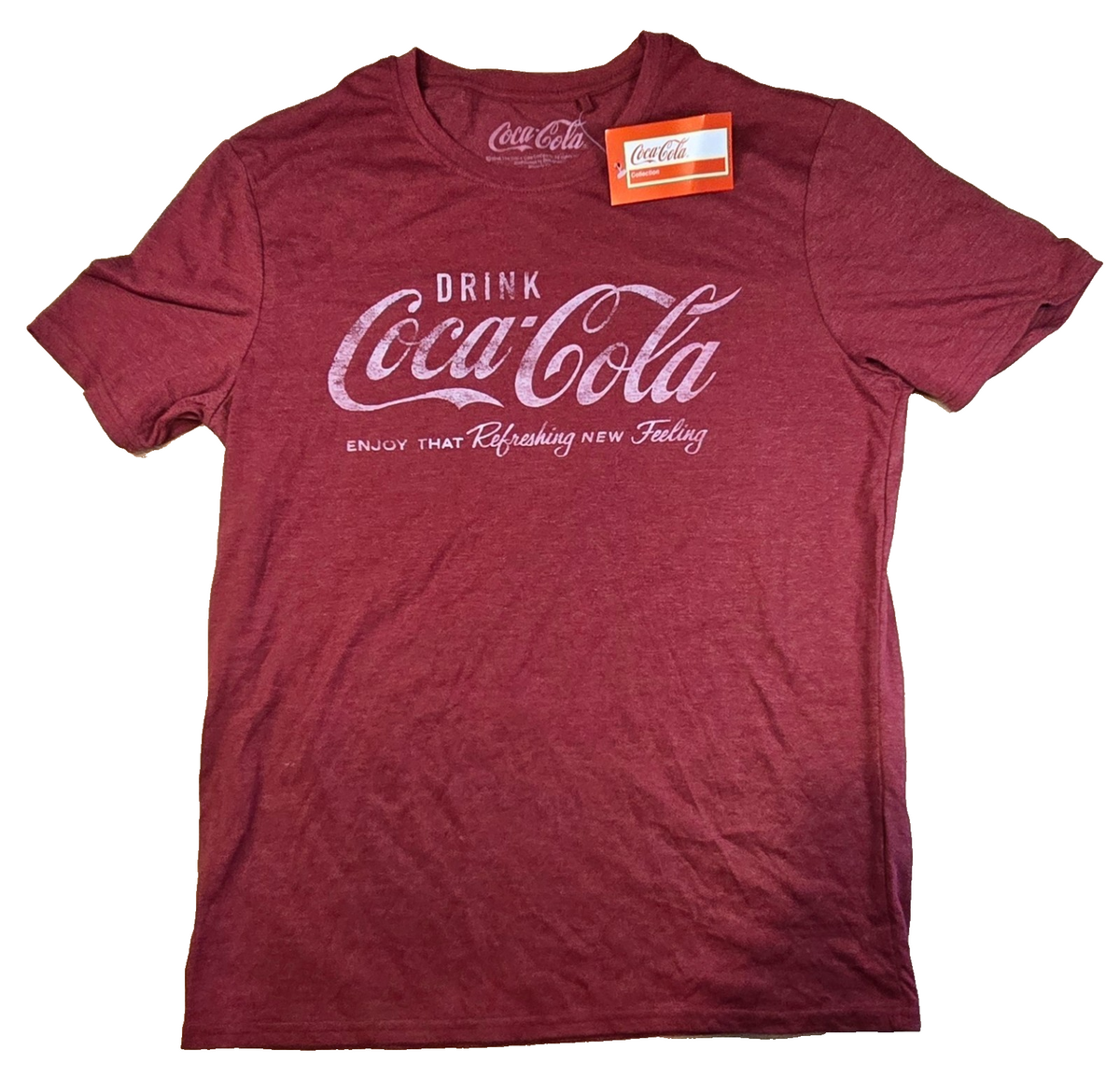 Coca Cola T Shirt Red Retro Logo Graphic Tee Coke Vintage Style New Tags Size Me