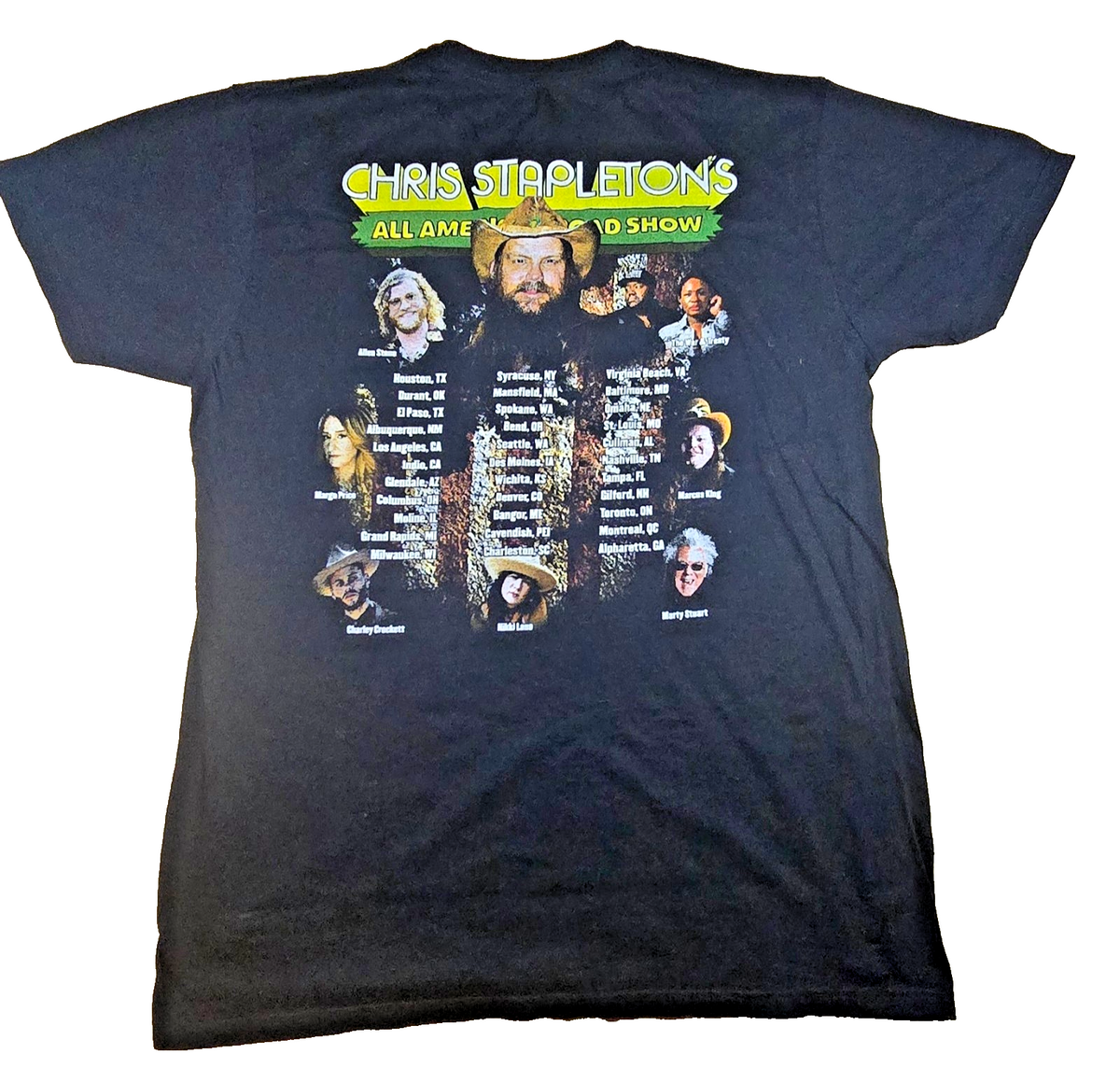 Chris Stapleton All American Road Show T Shirt Large Country Music Tour Concert