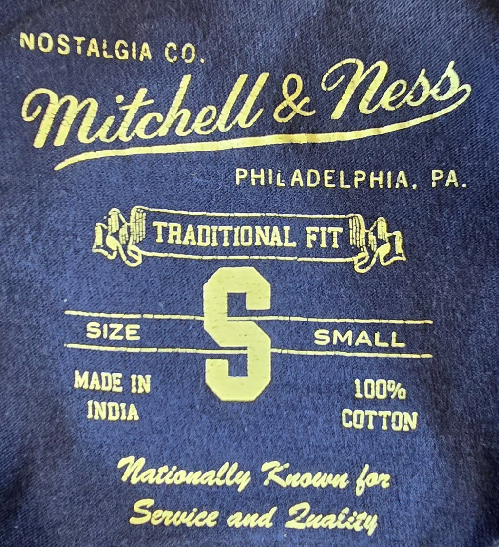 Larry Bird #7 USA Basketball T Shirt Small Mitchell & Ness Dream Team Navy