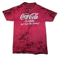 Coca Cola Classic T Shirt Small S Red Tie Dye 100% Cotton Coke Logo Retro Tee
