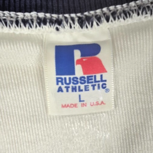 Crestwood #65 American Football Jersey Russell Athletic Grey Yellow Vintage Styl