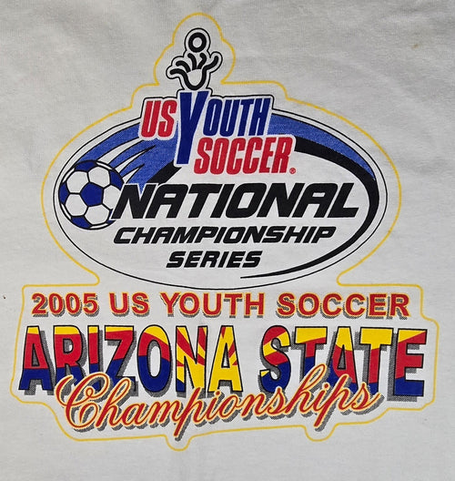 2005 US Youth Soccer Arizona State Championships T Shirt Small Vintage Sports Te