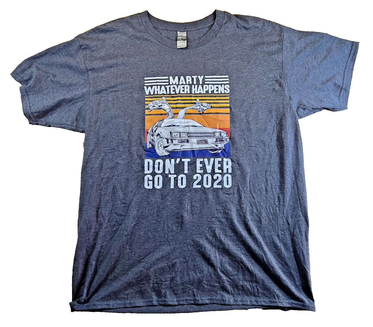 Back To The Future T Shirt 2XL Marty McFly DeLorean 2020 Movie Graphic Tee