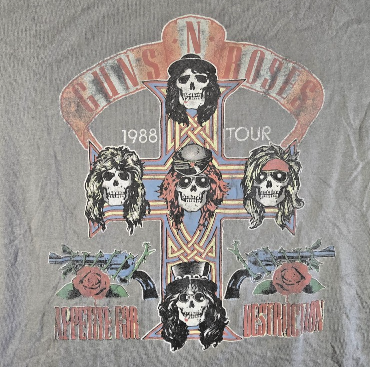 Guns N Roses T Shirt Medium M 1988 Tour Appetite Destruction Use Your Illusion