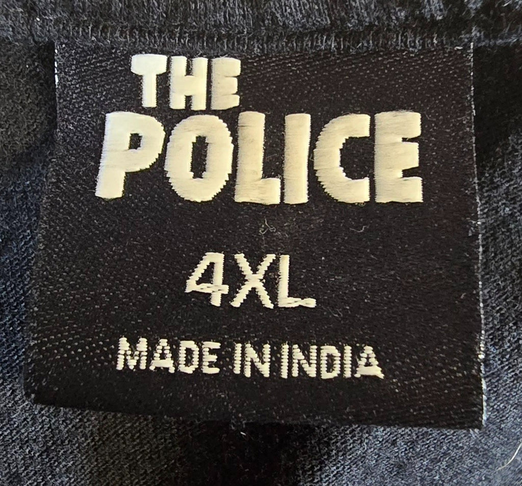 The Police Walking On The Moon T Shirt 4XL Black Rock Band Japanese Graphic