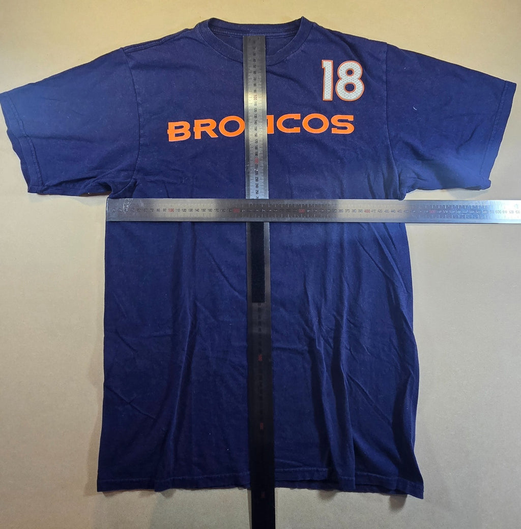 Denver Broncos Peyton Manning #18 T Shirt Medium M Reebok NFL Football Tee