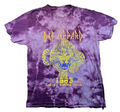 Def Leppard Pyromania T Shirt Small Purple Tie Dye 1983 US Tour Rock Band Tee