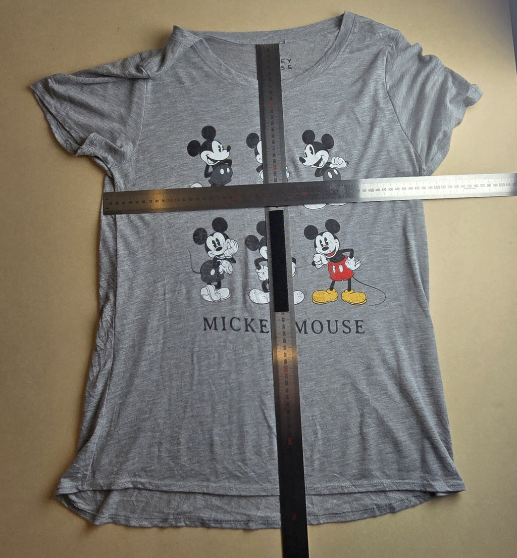 Grey Disney Mickey Mouse Tshirt  Size XXL. Cotton Blend. Short Sleeve