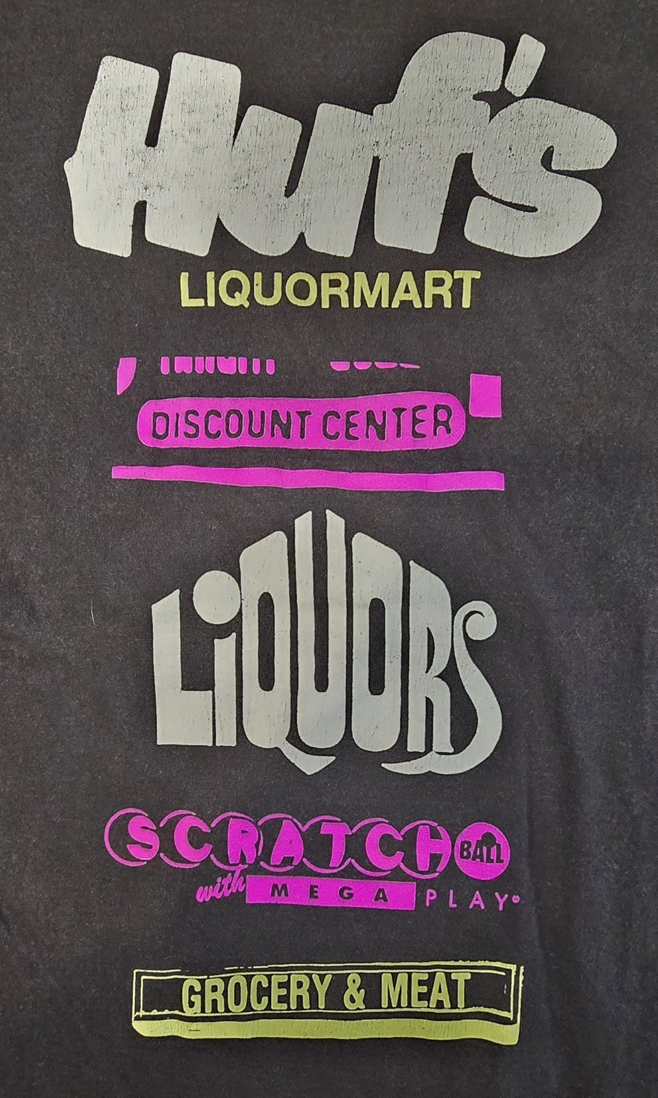 Huf's Liquorland Classic Mens Tee . Size Large.