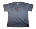 Calgary Canada T Shirt Large L Grey Fruit Of The Loom Embroidered Maple Leaf
