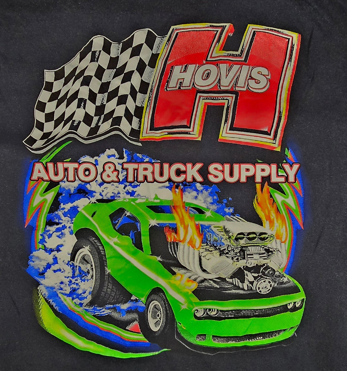 Hovis Auto & Truck Supply T Shirt Large Hot Rod Muscle Car Racing Graphic Tee