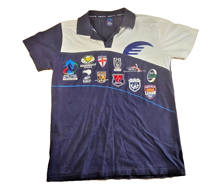 2008 Rugby League World Cup Polo Shirt Australia Kangaroos NRL International MED
