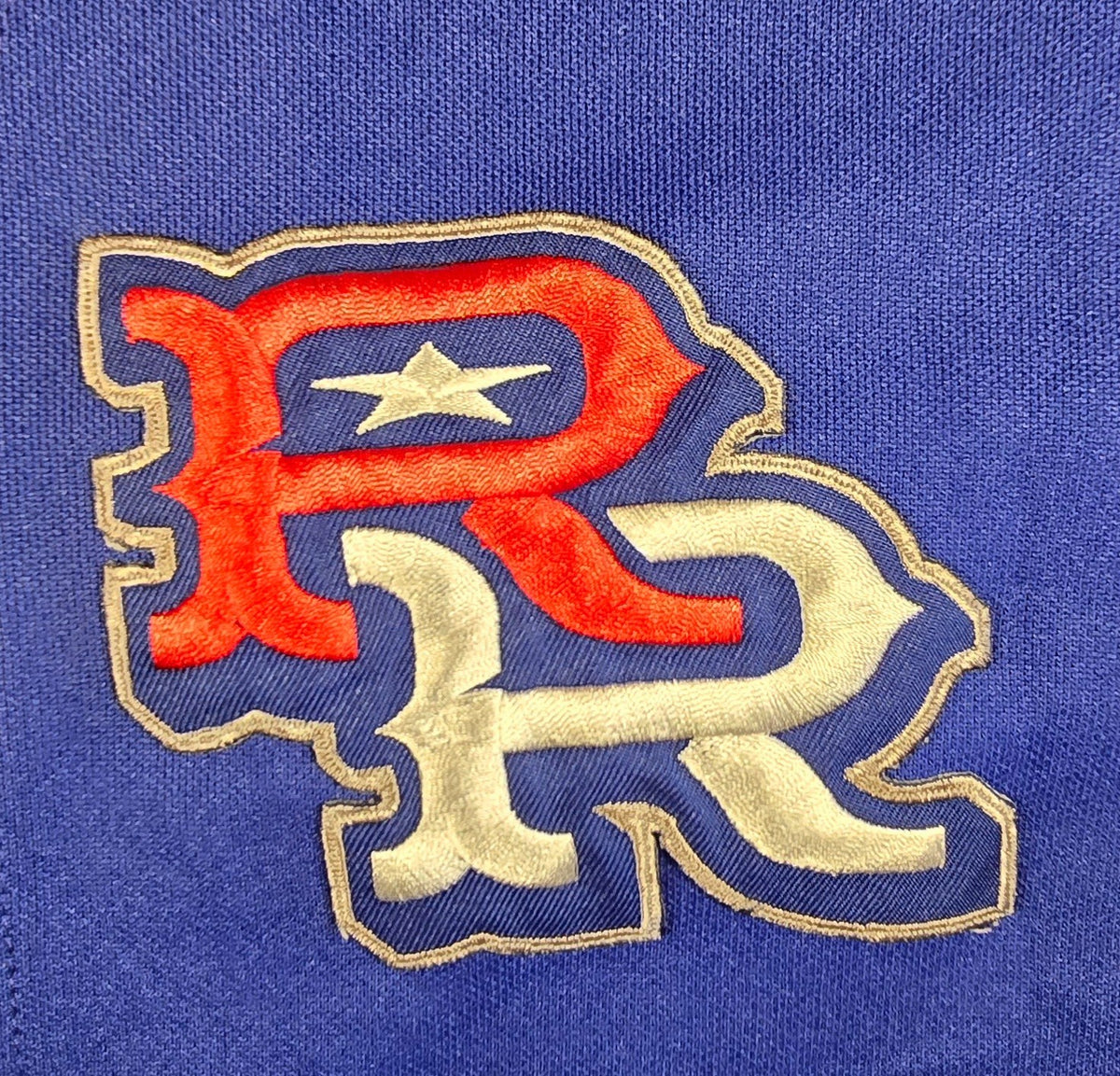 Puerto Rico PR Baseball Jersey Blue Button Up Team Wear Puerto Rican Shirt