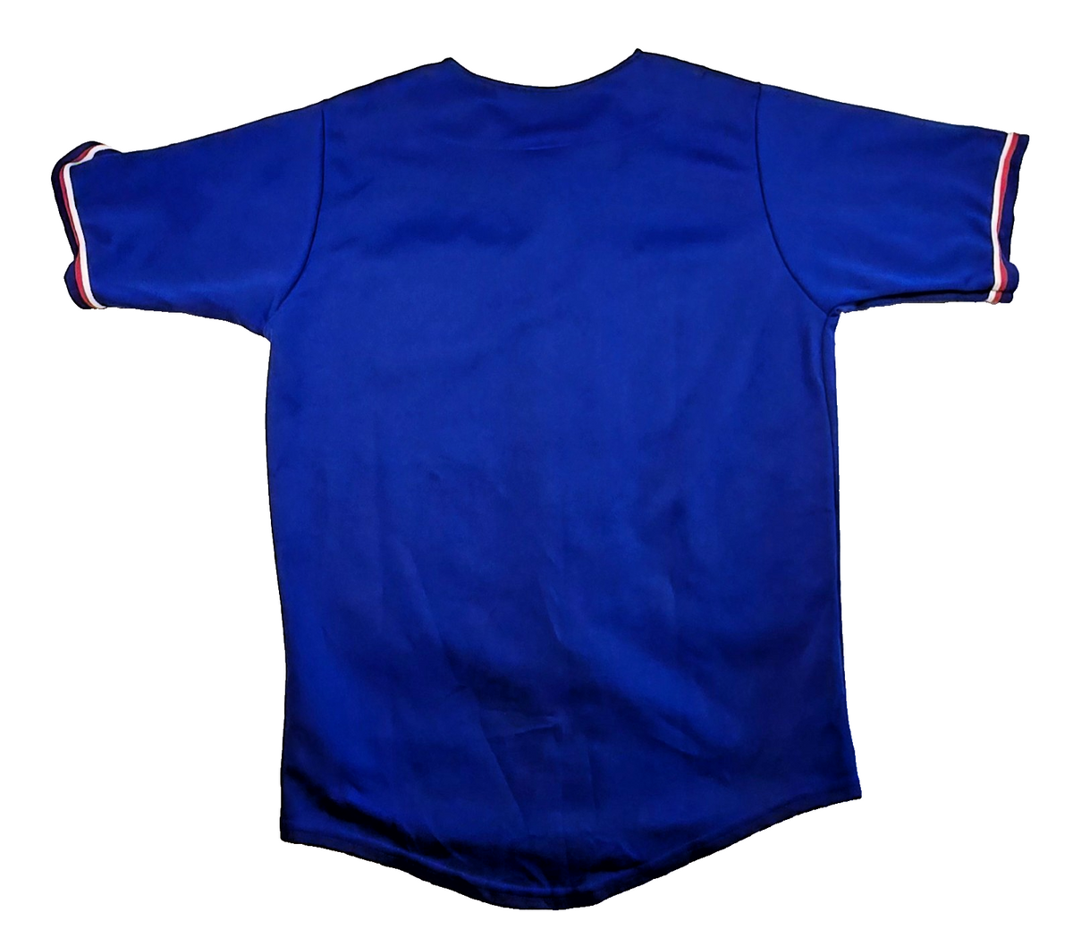 Puerto Rico PR Baseball Jersey Blue Button Up Team Wear Puerto Rican Shirt