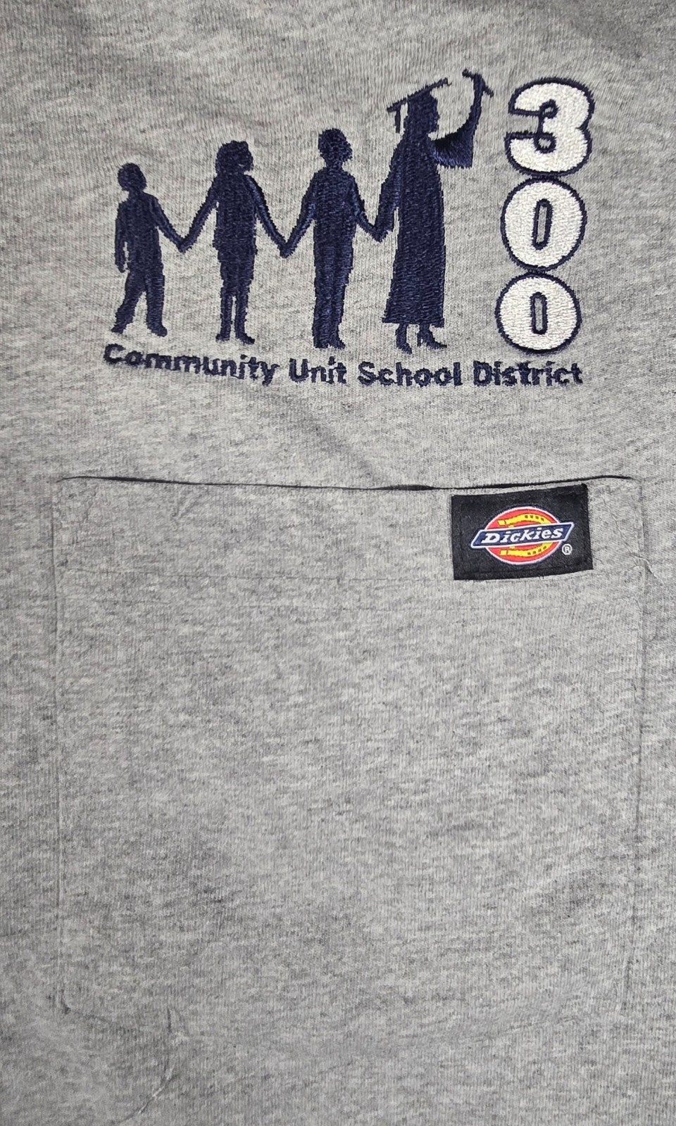 Dickies T Shirt Small Grey Workwear Pocket Tee Short Sleeve Work Casual Logo Shi