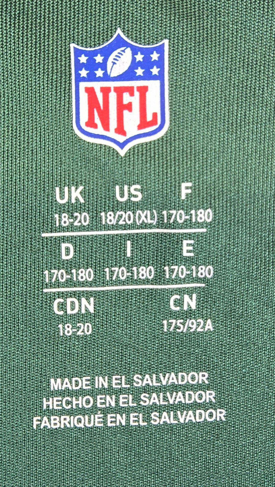 Green Bay Packers T Shirt XL Green NFL Football Official Licensed Fan Tee