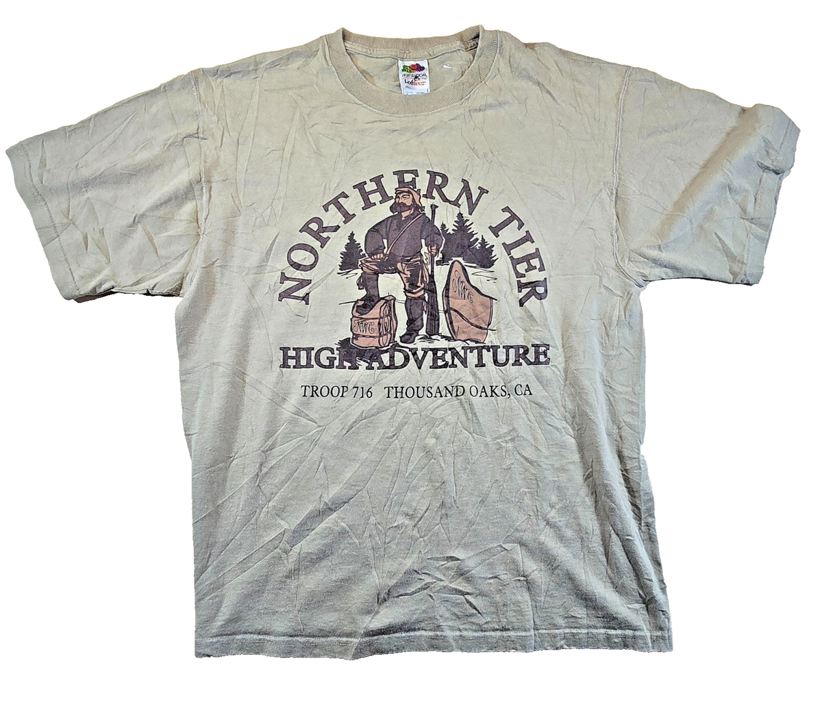 Northern Tier High Adventure T Shirt Large L Fruit Of The Loom Boy Scouts USA
