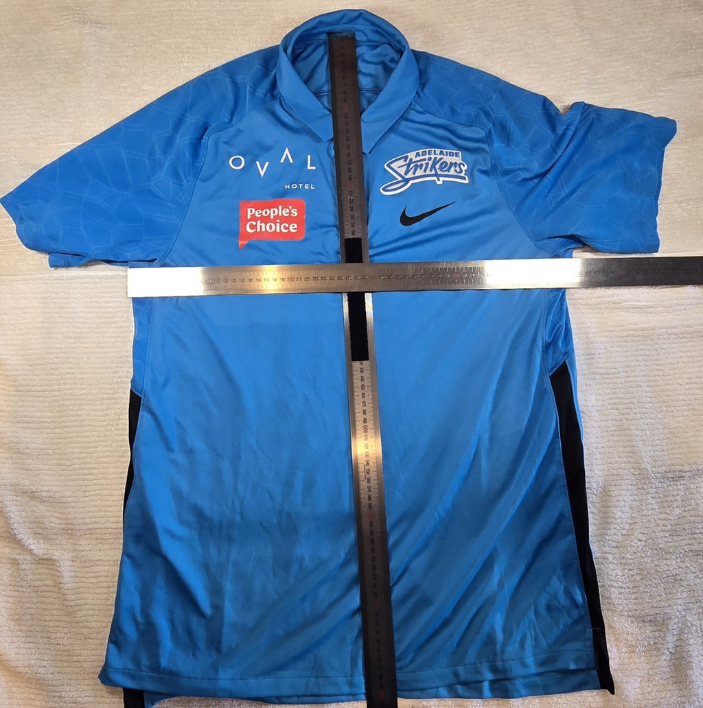 Nike Adelaide Strikers Blue  Cricket Tee Men's XL Polyester Short Sleeve