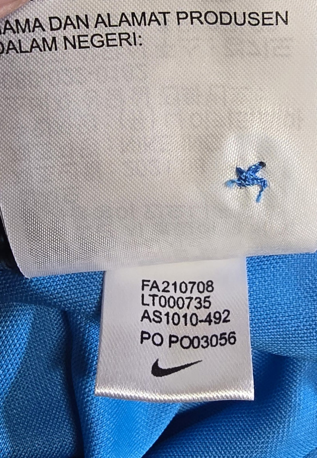 Nike Adelaide Strikers Blue  Cricket Tee Men's XL Polyester Short Sleeve