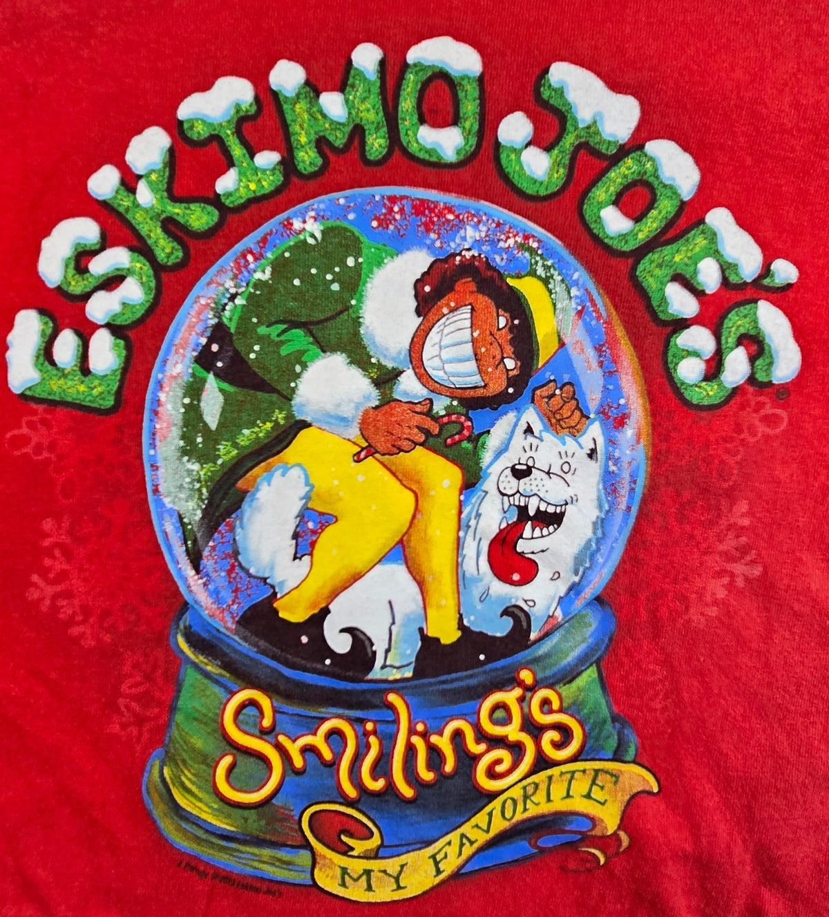 Elf Movie Christmas T Shirt Red Long Sleeve Buddy The Elf Esquimo Joe's 54x69cm