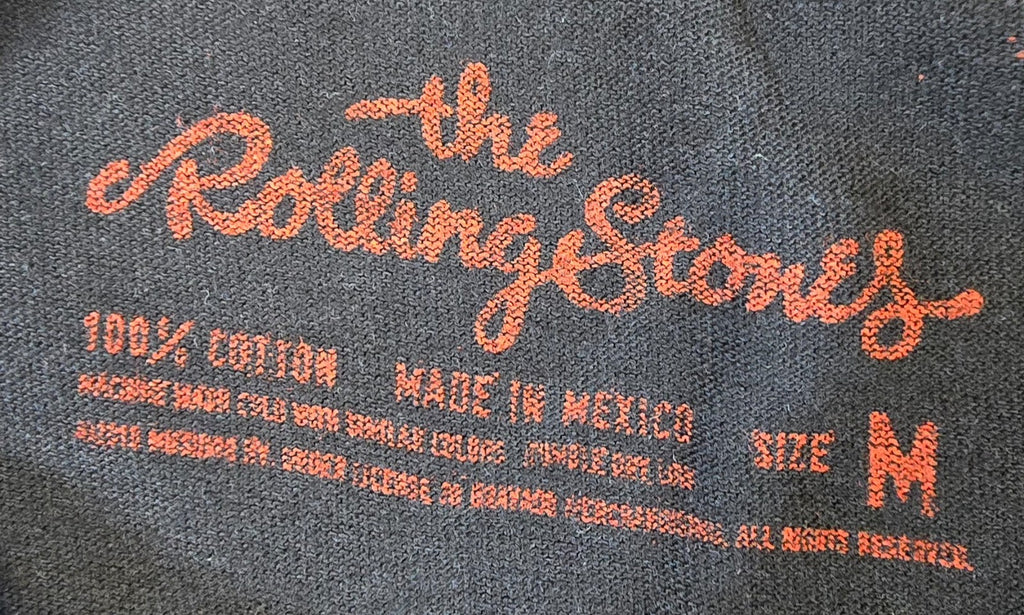 Rolling Stones T Shirt Medium M Black Tongue Logo Official 2009 Band Tee