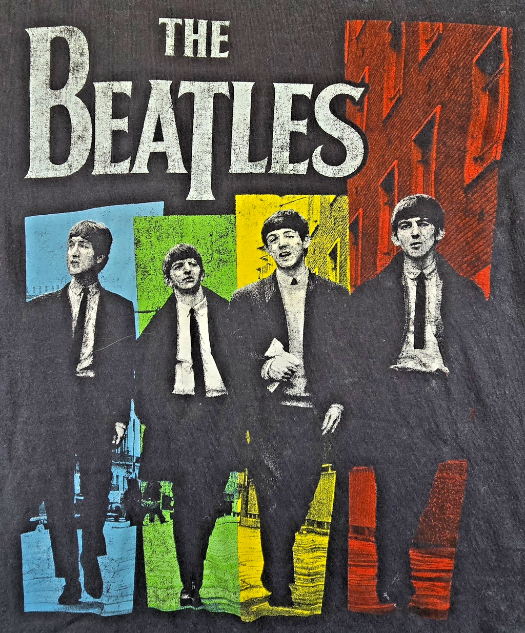 The Beatles T Shirt Medium M Black 2018 Official Licensed Band Music Graphic Tee