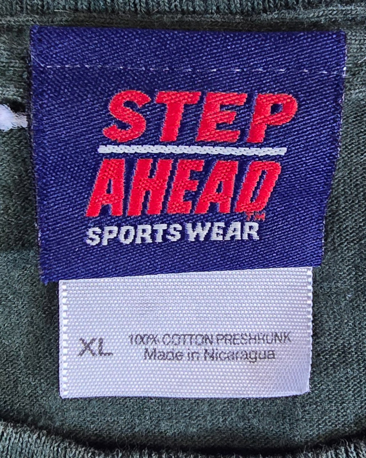 Michigan State Spartans Basketball T Shirt XL Green Step Ahead 100% Cotton MSU