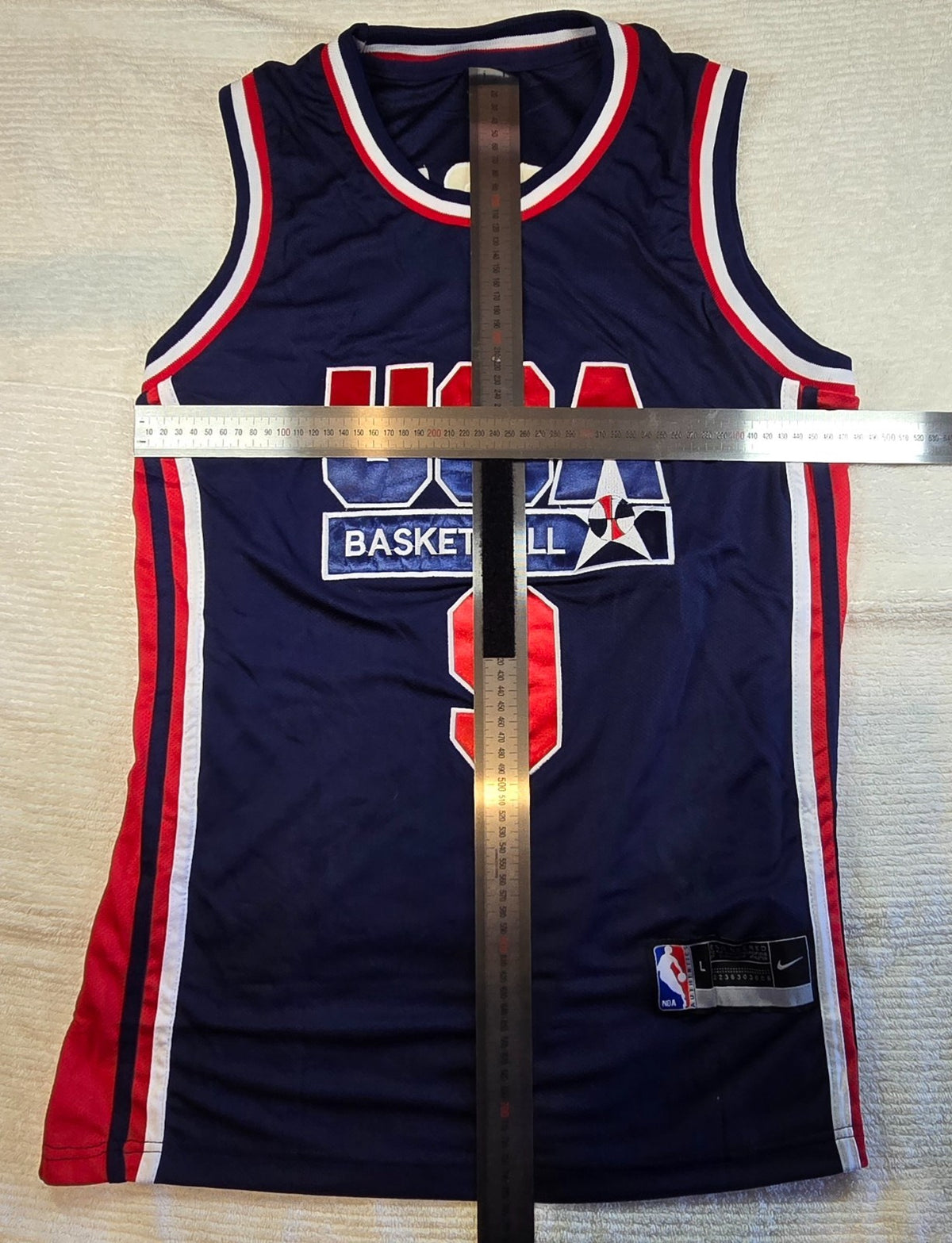 Nike USA Basketball Jersey #9 Mens Large L Blue Red Team USA NBA Style