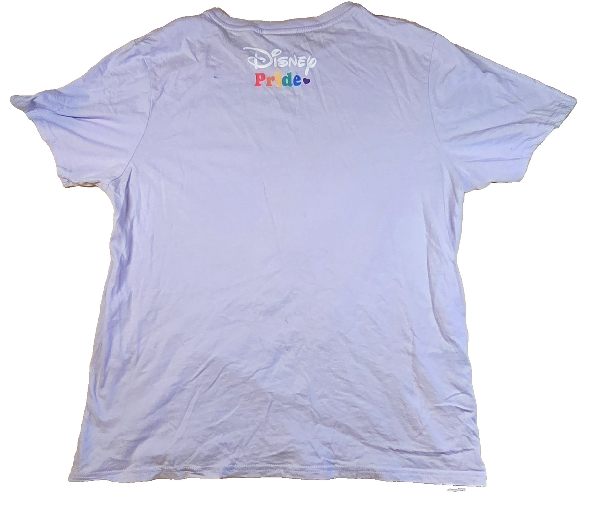 Disney Pride Collection Mickey Mouse T Shirt Rainbow Graphic Tee Purple LGBTQ LG