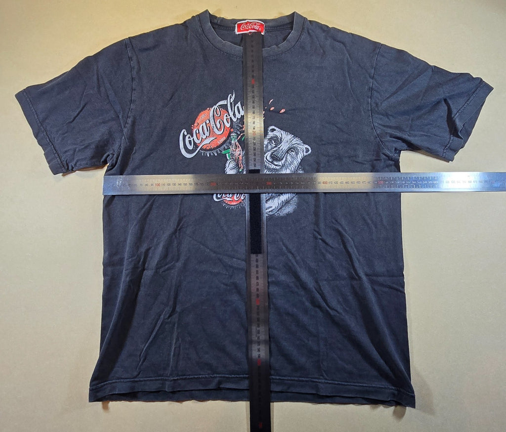 Coca Cola T Shirt Black Polar Bear Graphic Coke Retro Style Tee 54cm Chest