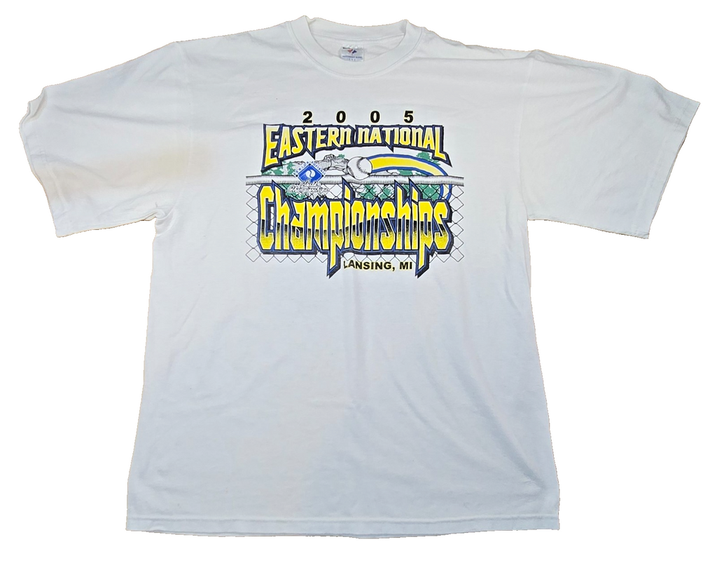 2005 Eastern National Championships T Shirt Large Lansing MI Baseball Vintage Y2