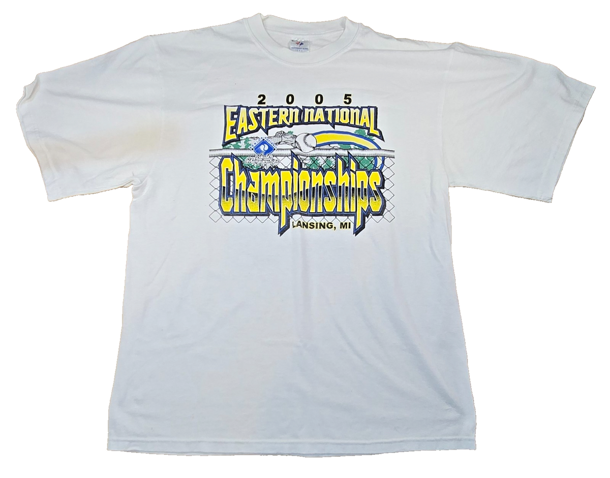 2005 Eastern National Championships T Shirt Large Lansing MI Baseball Vintage Y2