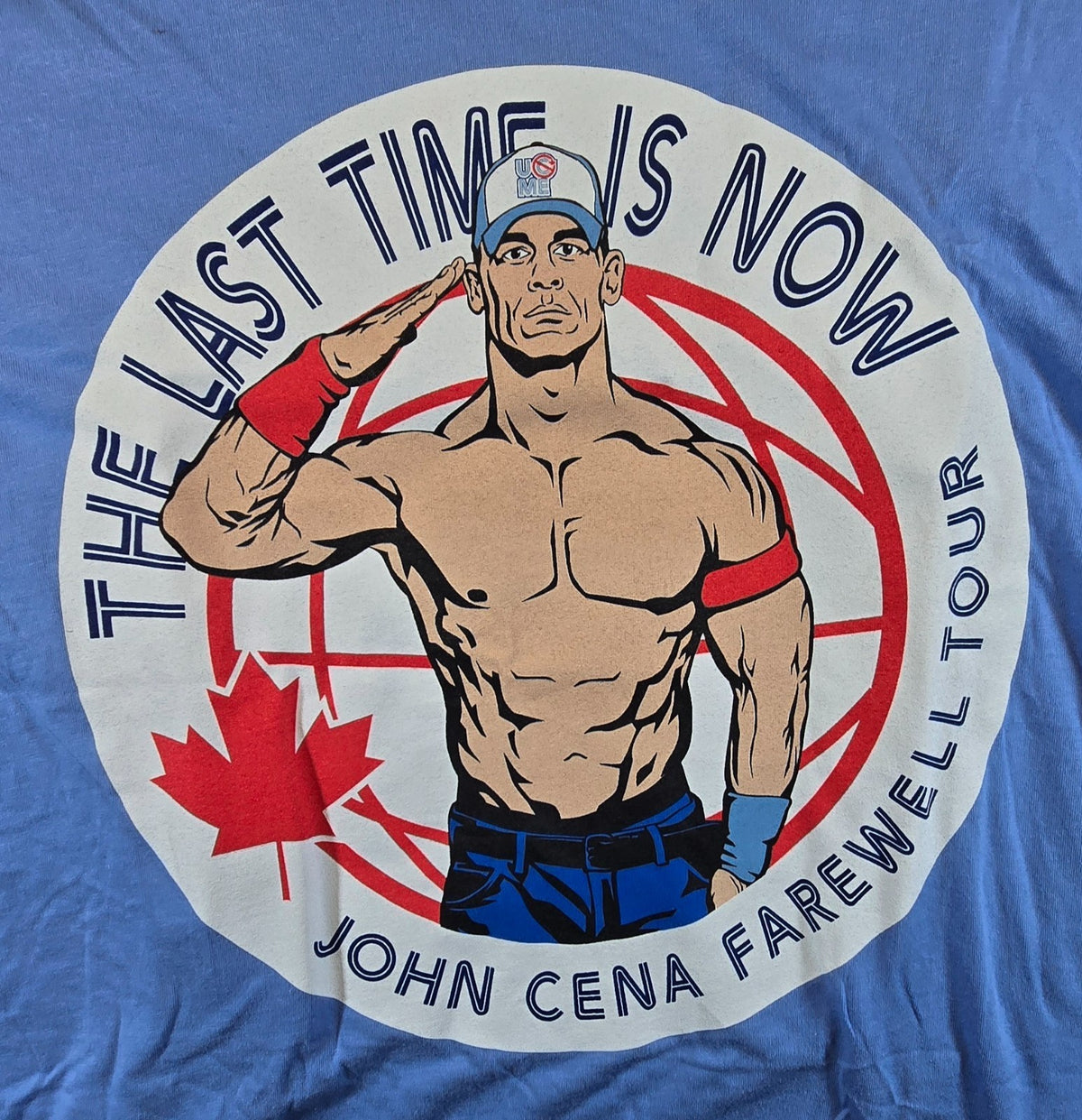 WWE John Cena Farewell Tour 2025 Toronto T Shirt Large L Authentic Wrestling
