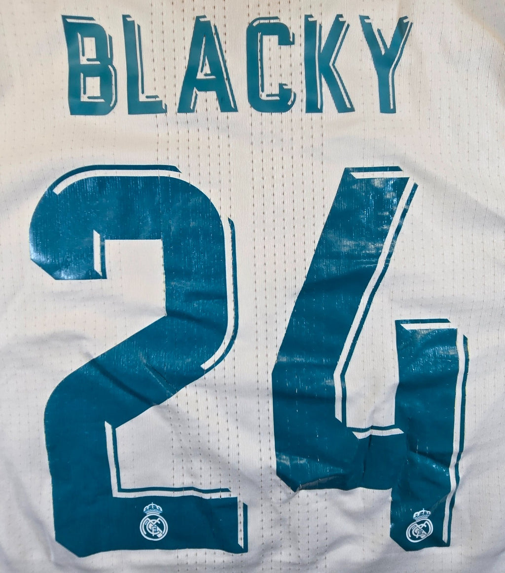 Real Madrid Adidas Adizero Jersey Medium M Blacky #24 Fly Emirates Football