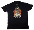 Men's T-shirt Steam Workshop Graphic Print Black Crew Neck T-Shirt L