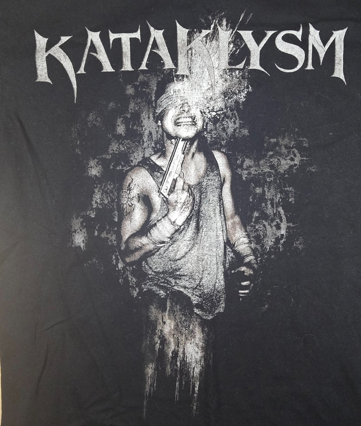 Kataklysm Crippled & Broken Band T Shirt Medium Death Metal Double Sided Graphic