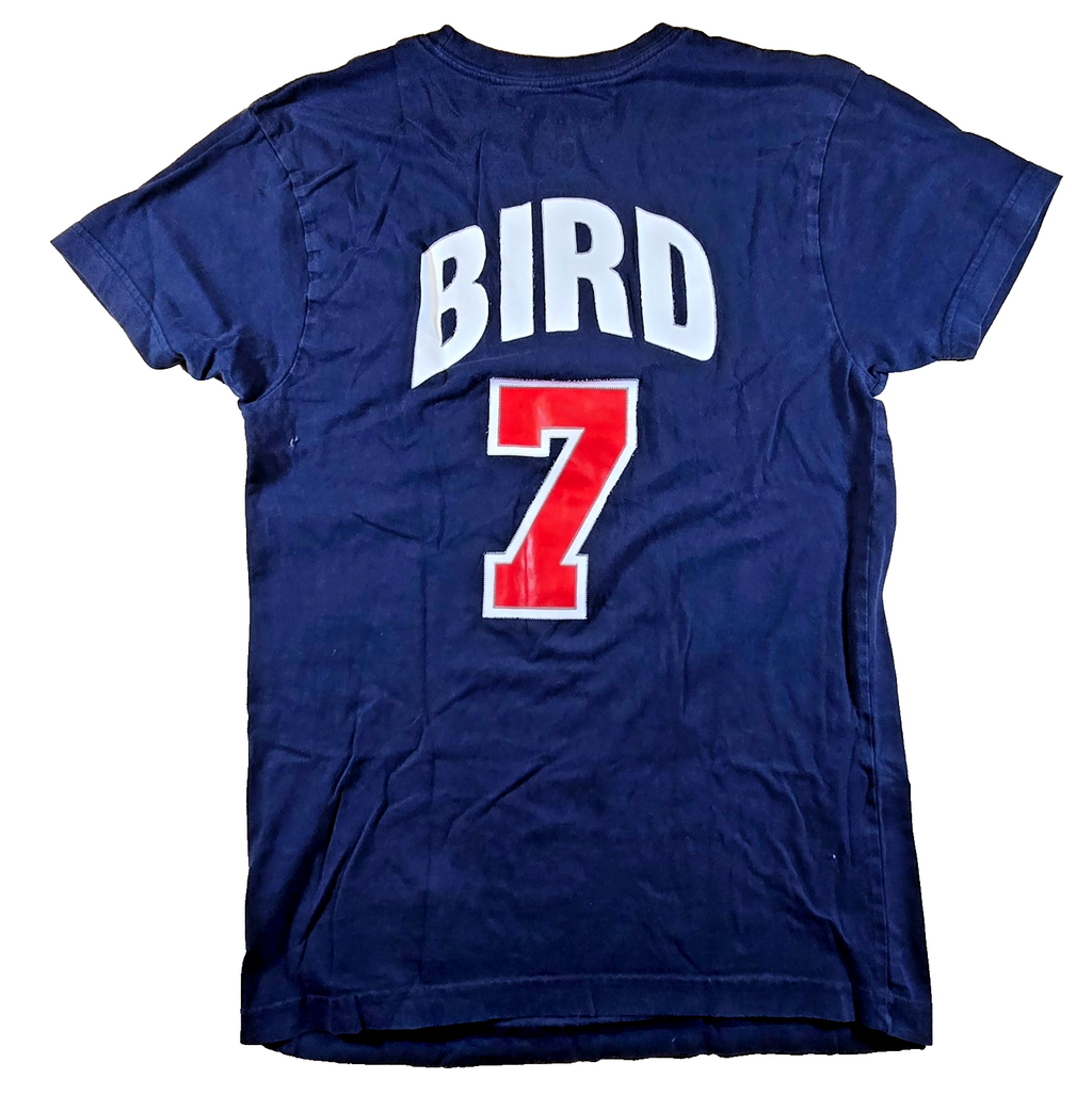 Larry Bird #7 USA Basketball T Shirt Small Mitchell & Ness Dream Team Navy