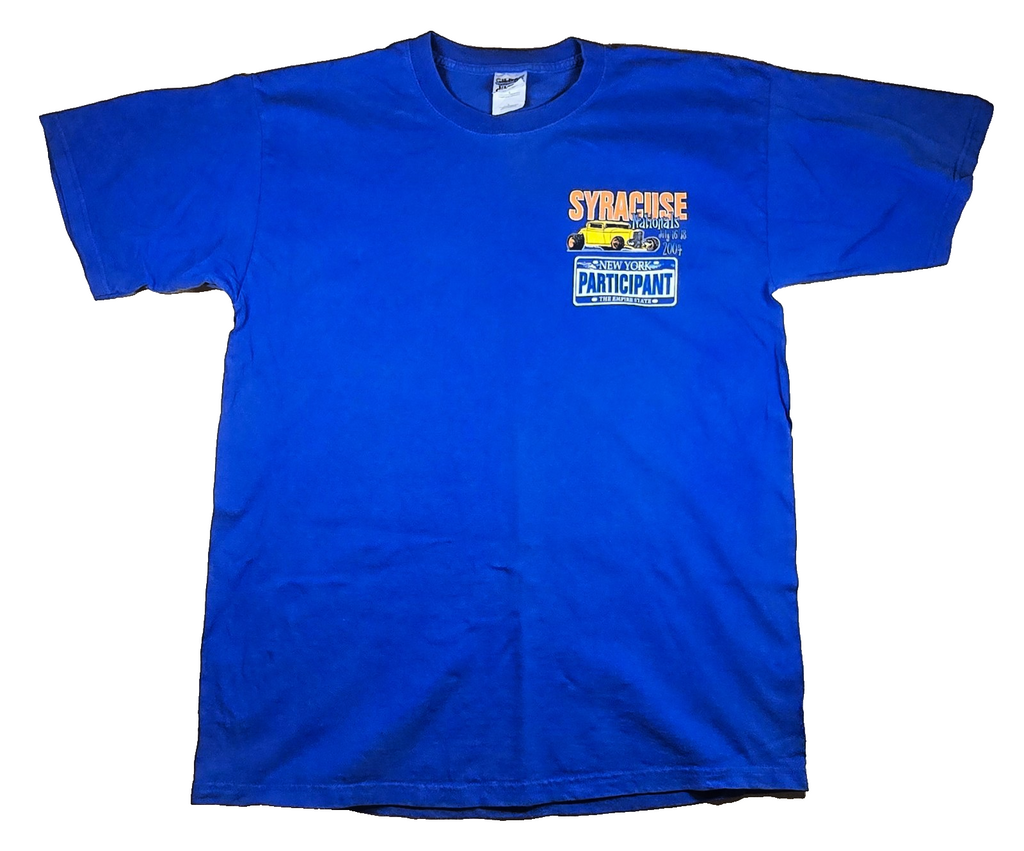 Vintage 2004 Syracuse Nationals T Shirt Large Classic Cars Hot Rod Graphic Tee