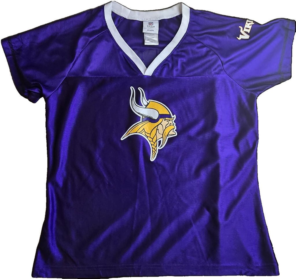 NFL Team Apparel Minnesota Vikings Adrian Peterson #28 Women’s Purple Jersey SzL