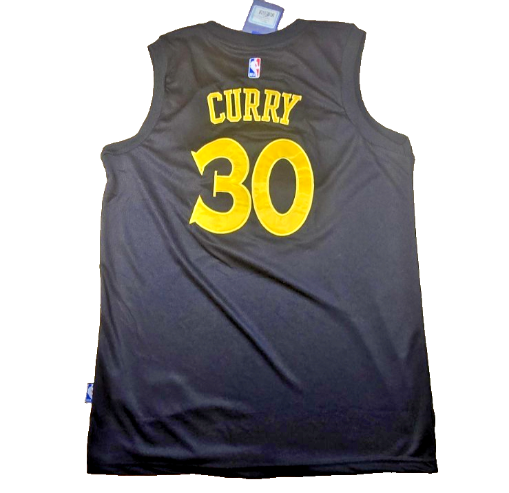 Stephen Curry #30 Golden State Warriors Nike NBA Jersey Black Mens XL New Tags